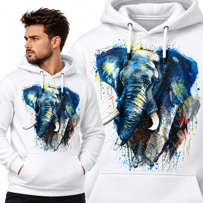 BLUZA Z KAPTUREM ZWIERZĘTA SŁOŃ 2